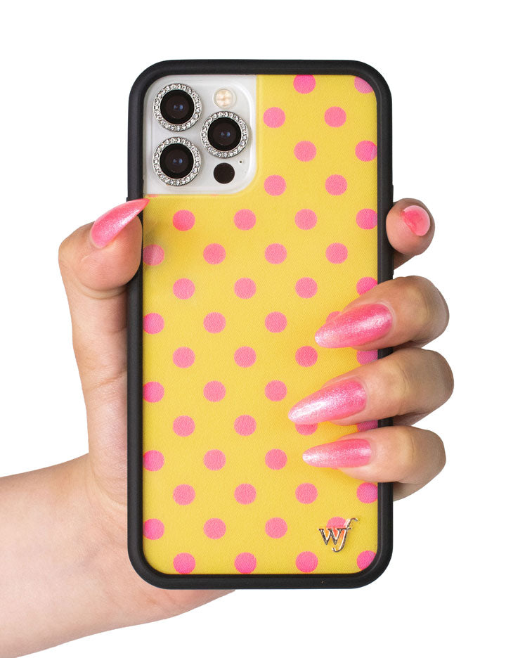 Polka Dot | Yellow and Pink iPhone Case