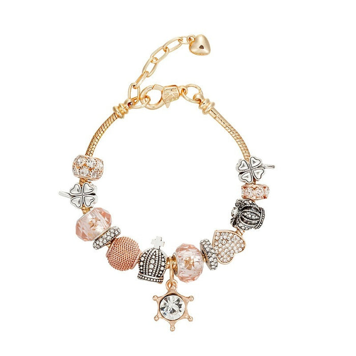 DIY Diamond Rudder Pendant Bracelet For Women