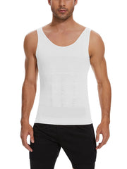 Mens Gynecomastia Compression Shirts Slimming Undershirt Body Shaper Tank Top Vest Abs Waist Trainer