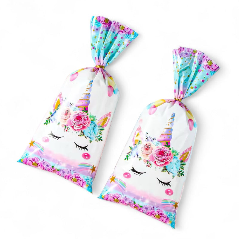 Unicorn Party Favor Bags - Kids Birthday Treat Bags 10-Pack