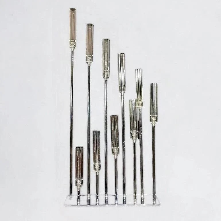 10-Arm Neat Acrylic 50" Tall Wedding Candelabra Centerpiece