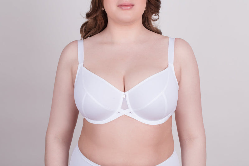 Bra Milavitsa 105910 - Underwired, Triple Segment, Fixed Straps