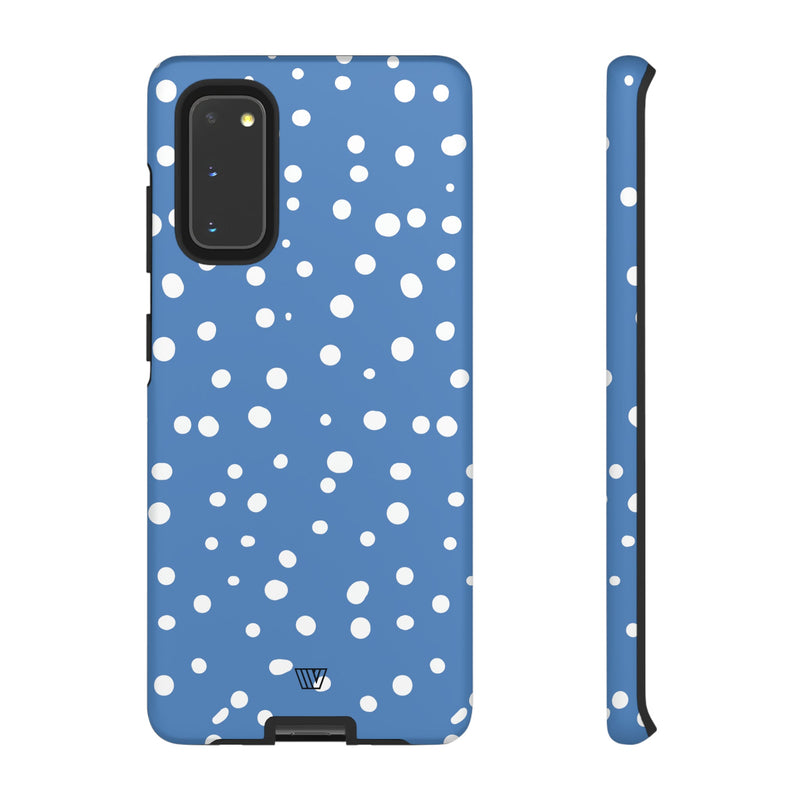 DUSTY BLUE DOTS | Tough Phone Case