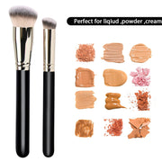 Makeup Brushes  Pro Foundation Brush and Flawless Concealer Brush Perfect for Any Look Premium Luxe Hair Contour Brush Perfect for Blending Liquid,Buffing,Cream,Sculpting,Mineral Makeup