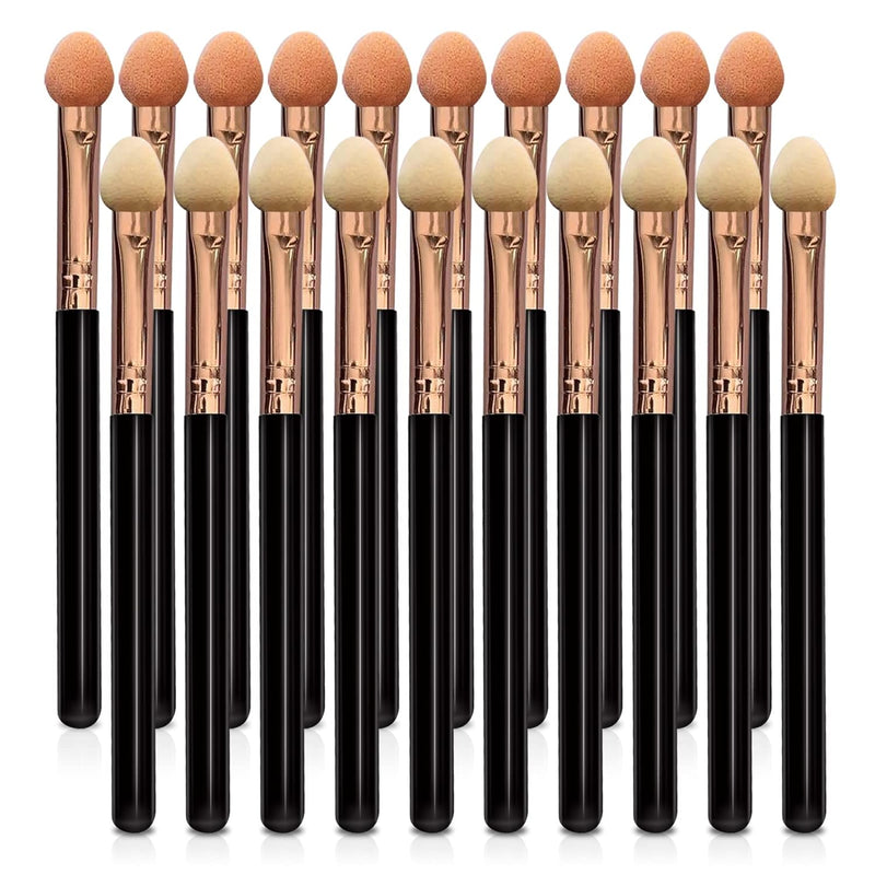 Makeup Brushes Set for Women Professional, 10Pcs Sponge Eyeshadow Brush Sets Applicator Double Sided Reusable