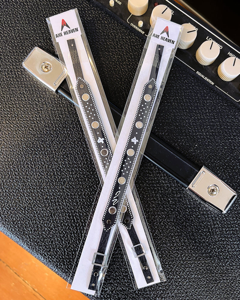 Jimmie Vaughan Signature "JV" TEXAS Mini Guitar Strap –  Black - AXE HEAVEN®