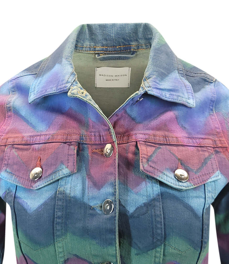 Light Blue Cotton Miss Slim Jean Jacket