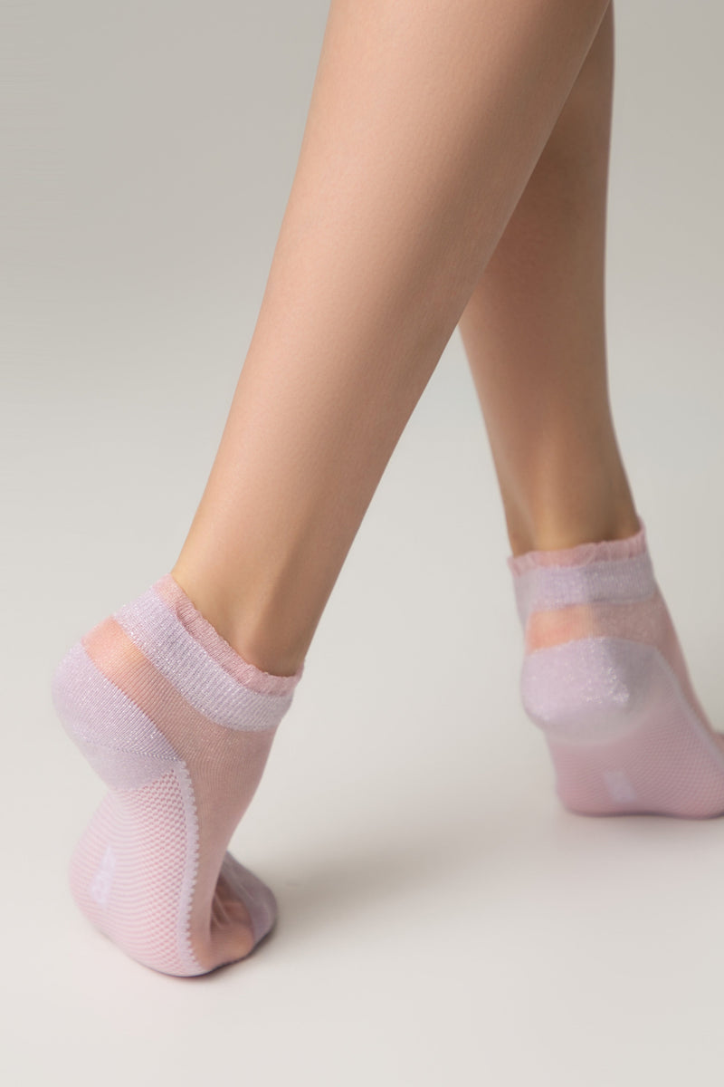 Ankle Socks Conte Active - 229 Transparent with Lurex