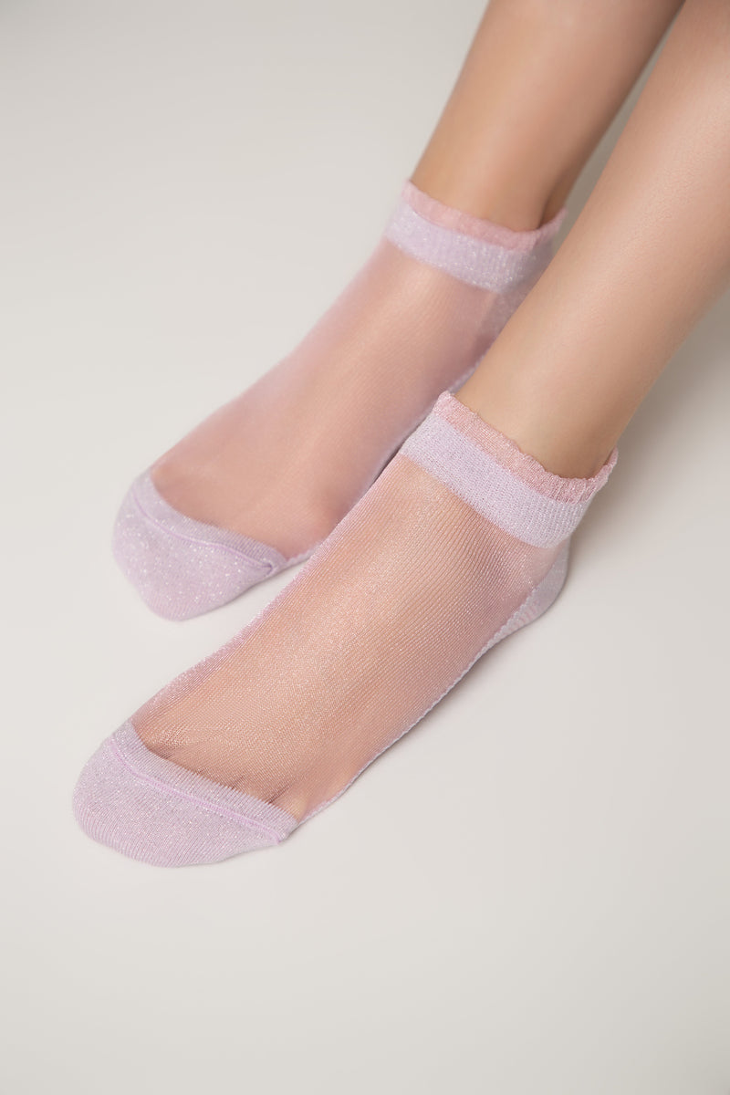 Ankle Socks Conte Active - 229 Transparent with Lurex