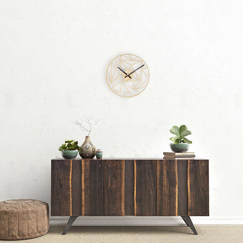 Geometric pattern wall clock