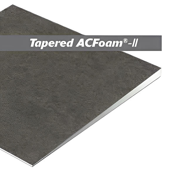 Atlas ACFoam-II Tapered GRF Fiber Felt Faced 2 Sides 4ft x 4ft Polyiso Roof Insulation Board - All Sizes