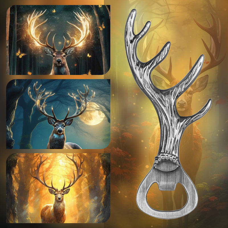 Deer Antler Bottle Opener Is A Small Tool Suitable For Various Parties And Gatherings Used To Open Beer, Wine, Juice, For Bars, Restaurants, Party Supplies, Wine Accessories, Universal Gifts