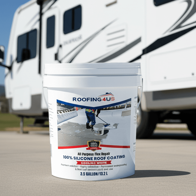 All Purpose Flex Repair 100% Silicone Roof Sealant - 3.5 Gallon