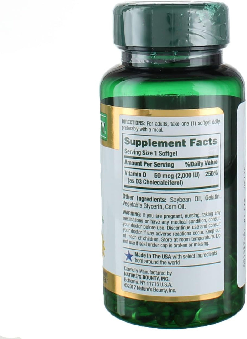 Vitamin D3 2000 IU Softgels 150 Ea (Pack of 4)
