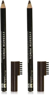 London Brow This Way Professional Eyebrow Pencil, Long-Wearing, Highly-Pigmented, Built-In Brush, 004, Black Brown, 0.05Oz