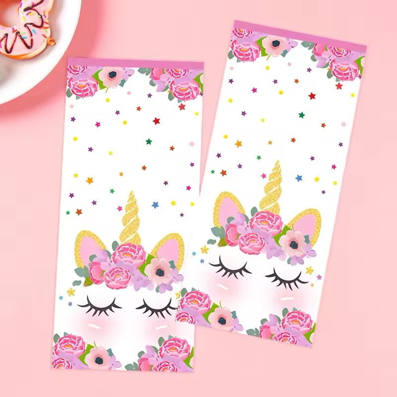 Unicorn Party Favor Bags - Kids Birthday Treat Bags 10-Pack