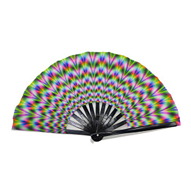 Fluorescent Printing On Bamboo Bone Fan