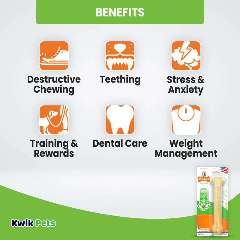 Flexichew Dental Bone Giant Size Chicken Flavored Toy for Large Dogs