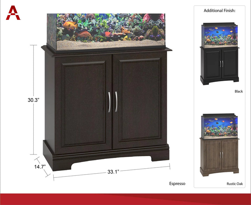 Alta Vista 29 - 37 Gallon Aquarium Stand, Rustic Oak