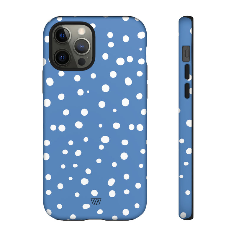 DUSTY BLUE DOTS | Tough Phone Case