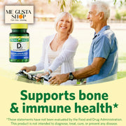 Vitamin D3 Supplement, 50 Mcg 2,000 IU, 200 Count Includes Pill Organizer