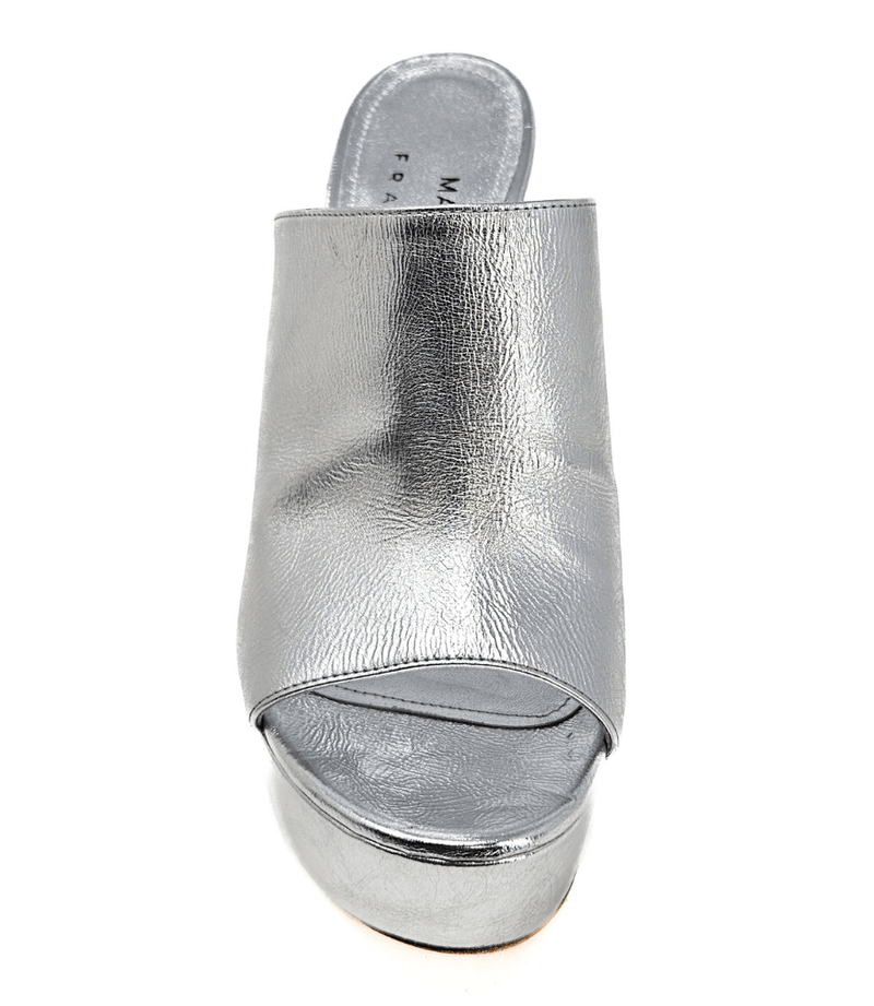 Marilu Silver Open Toe Platform Sandal