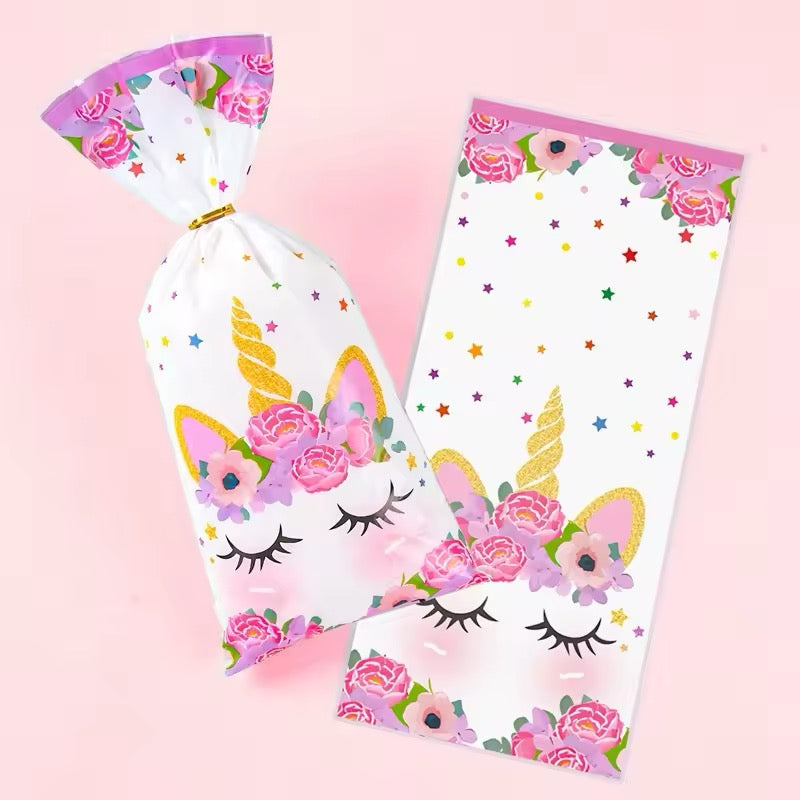 Unicorn Party Favor Bags - Kids Birthday Treat Bags 10-Pack