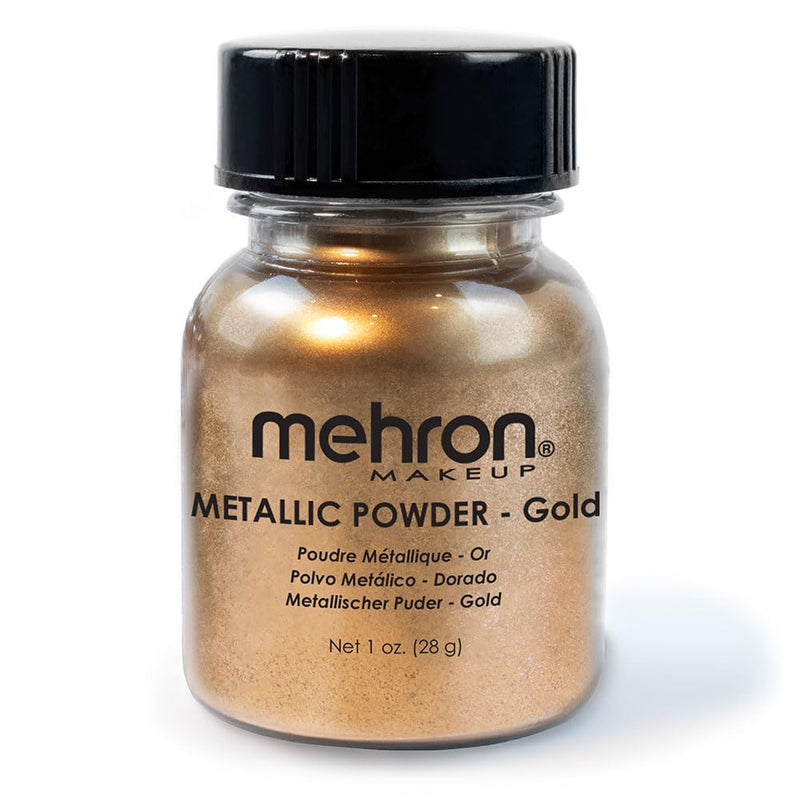 Makeup Metallic Powder | Metallic Chrome Powder Pigment for Face & Body Paint, Eyeshadow, and Eyeliner .5 Oz (14 G) (Silver)
