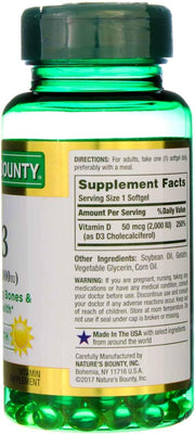 Vitamin D3 2000 IU Softgels 150 Ea (Pack of 4)