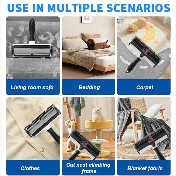 The Miracle Brands Pet Hair & Lint Remover – Reusable Self-Cleaning Roller Brush