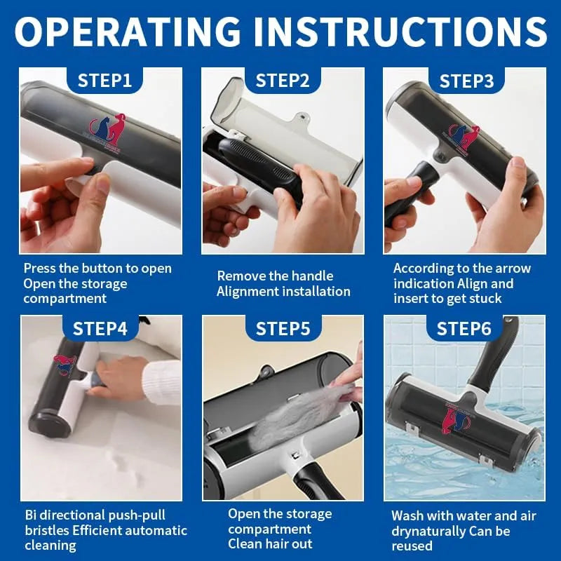 The Miracle Brands Pet Hair & Lint Remover – Reusable Self-Cleaning Roller Brush