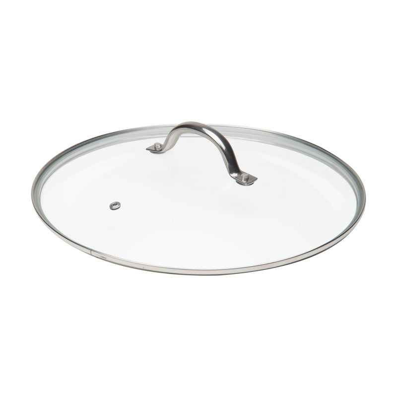 MASTERPAN Ceramic Nonstick Copper Color Wok & Glass Lid, 12" (30cm)