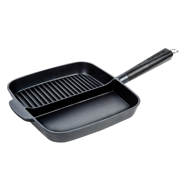 MASTERPAN Nonstick 2-Section Grill & Griddle Skillet, 11" (28cm)