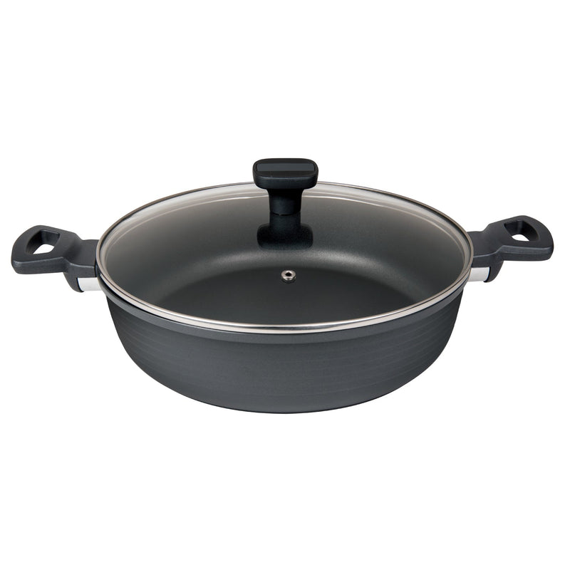 MASTERPAN Nonstick Saute $ Sauce Pan with Glass Lid, 5 Qt., 11" (28cm)