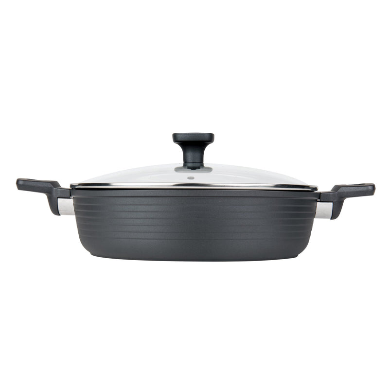 MASTERPAN Nonstick Saute $ Sauce Pan with Glass Lid, 5 Qt., 11" (28cm)