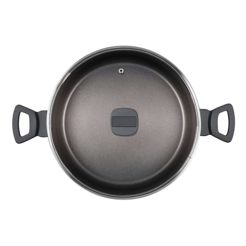 MASTERPAN Nonstick Saute $ Sauce Pan with Glass Lid, 5 Qt., 11" (28cm)