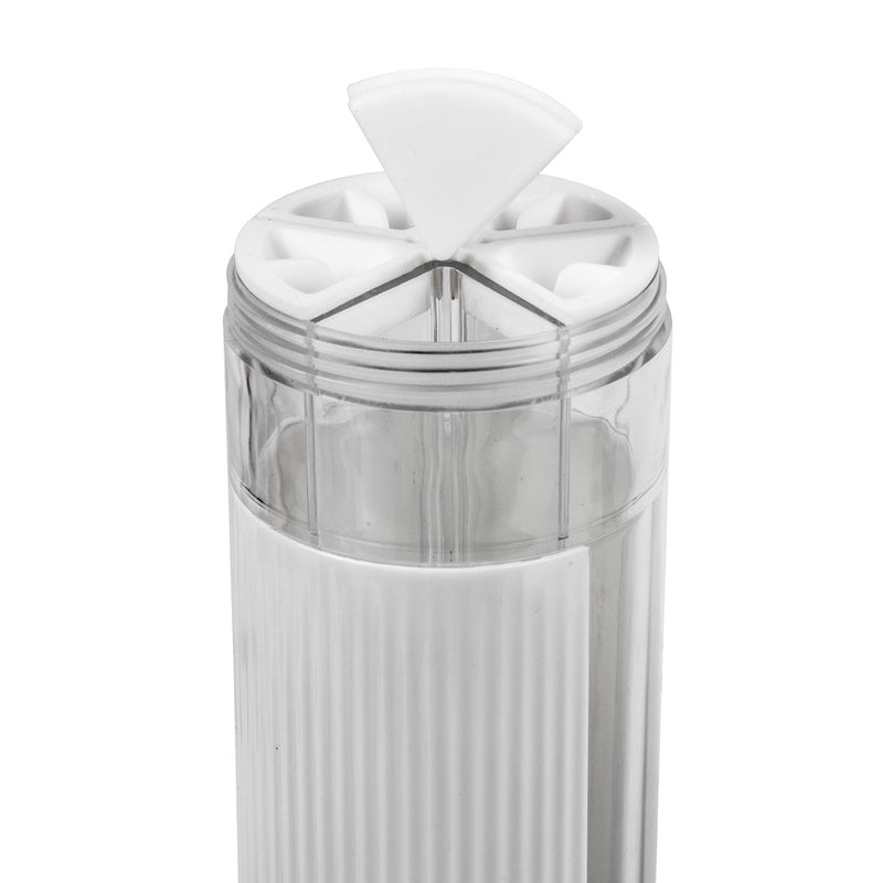 5-in-1 Multi Section Spice Grinder & Dispenser, White (Spices Not Included)