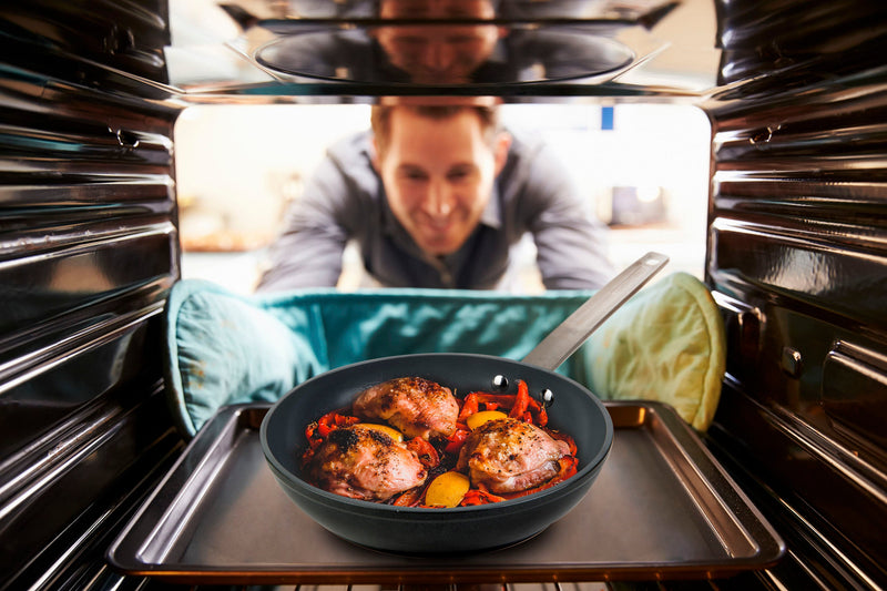 MASTERPAN Ceramic Nonstick Frypan & Skilletwith Chefs Handle, 9.5" (24cm)