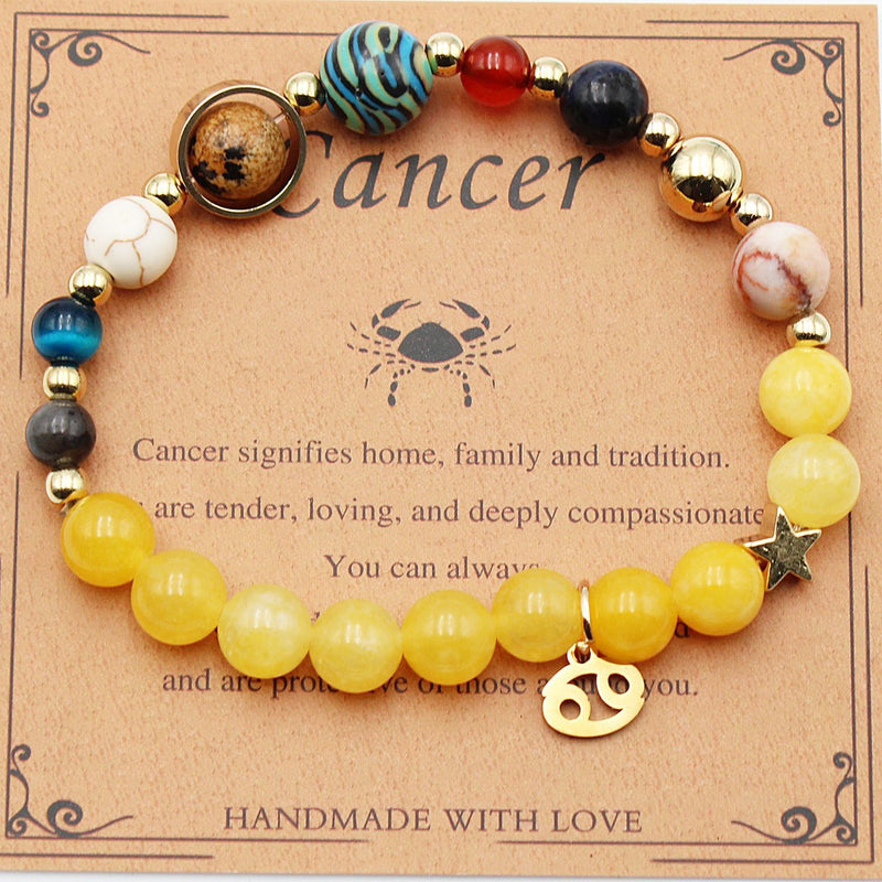 Eight Planets 12 Constellation Bracelet Morgan Stone Beaded Bracelet