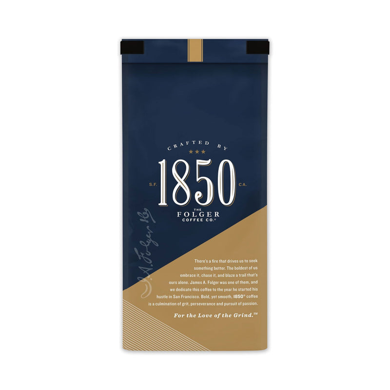 1850 Coffee, Lantern Glow, Light Roast, Ground, 12 oz Bag, 6/Carton