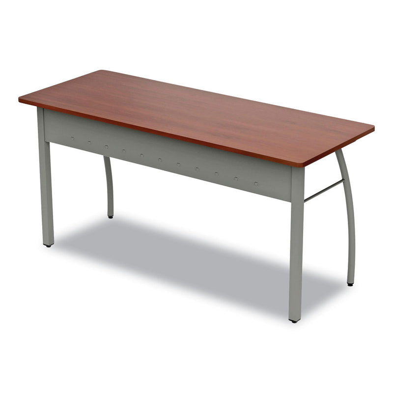 Linea Italia Trento Line Rectangular Desk, 59.13" x 23.63" x 29.5", Cherry