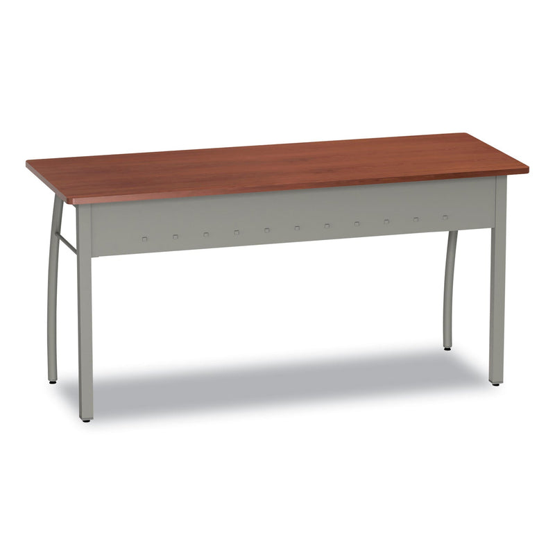 Linea Italia Trento Line Rectangular Desk, 59.13" x 23.63" x 29.5", Cherry