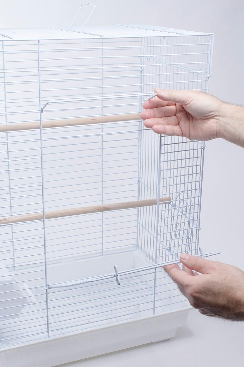 Cockatiel & Small Parrot Starter Kit with Birdcage, Cover, and Accessories β Perfect for Cockatiels, Conures, and Small Parrots β Square Dome β White