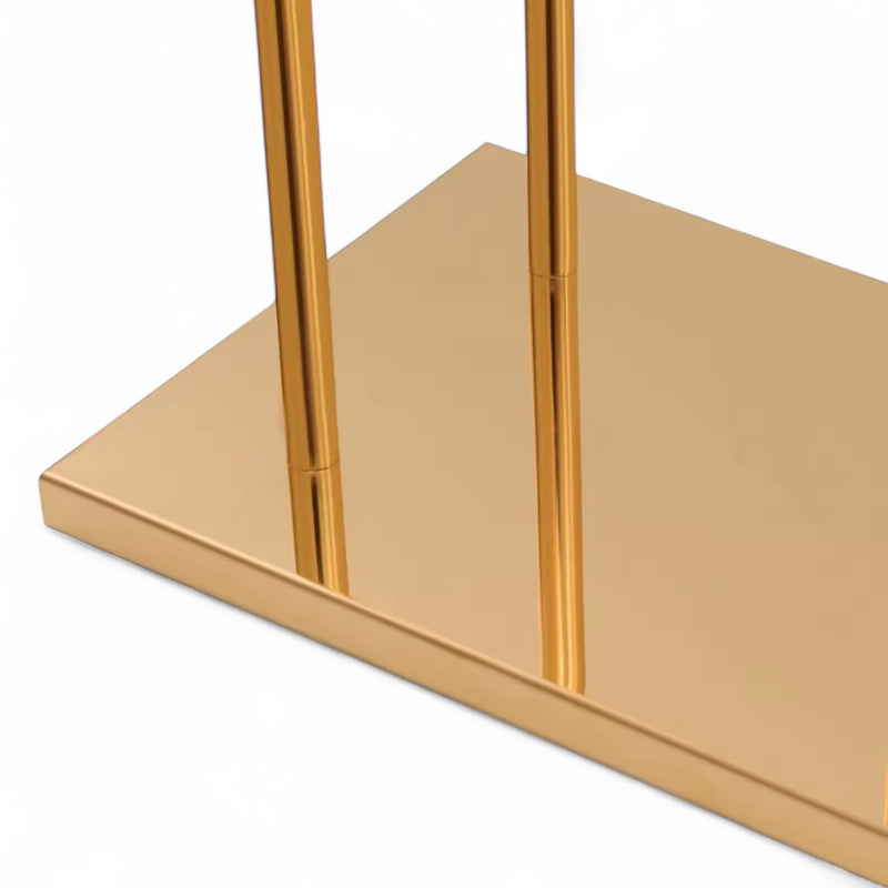 Minara Long Table Centerpiece - Gold Crystal Wedding Decor