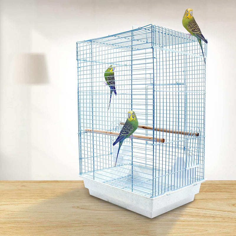 Cockatiel & Small Parrot Starter Kit with Birdcage, Cover, and Accessories β Perfect for Cockatiels, Conures, and Small Parrots β Square Dome β White