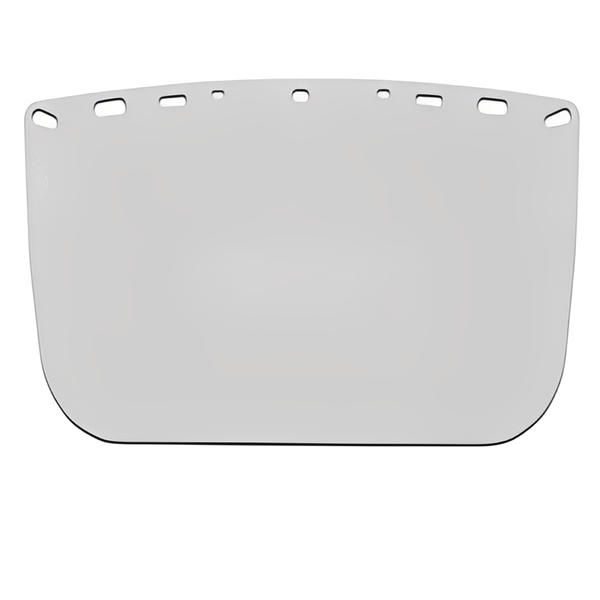 Clear, Flat Economy Polyester Visor - 8 In x 15 In x .04 In