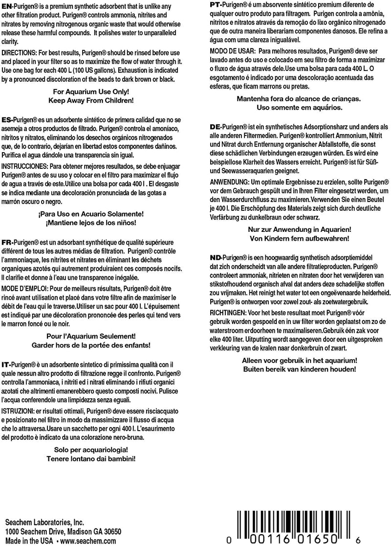 Indoor Purigen Organic Filtration Resin