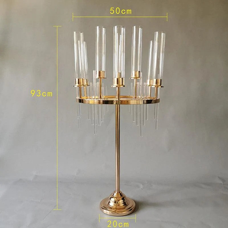 9-Arm Candle Holder Wedding Dining Table Centerpiece