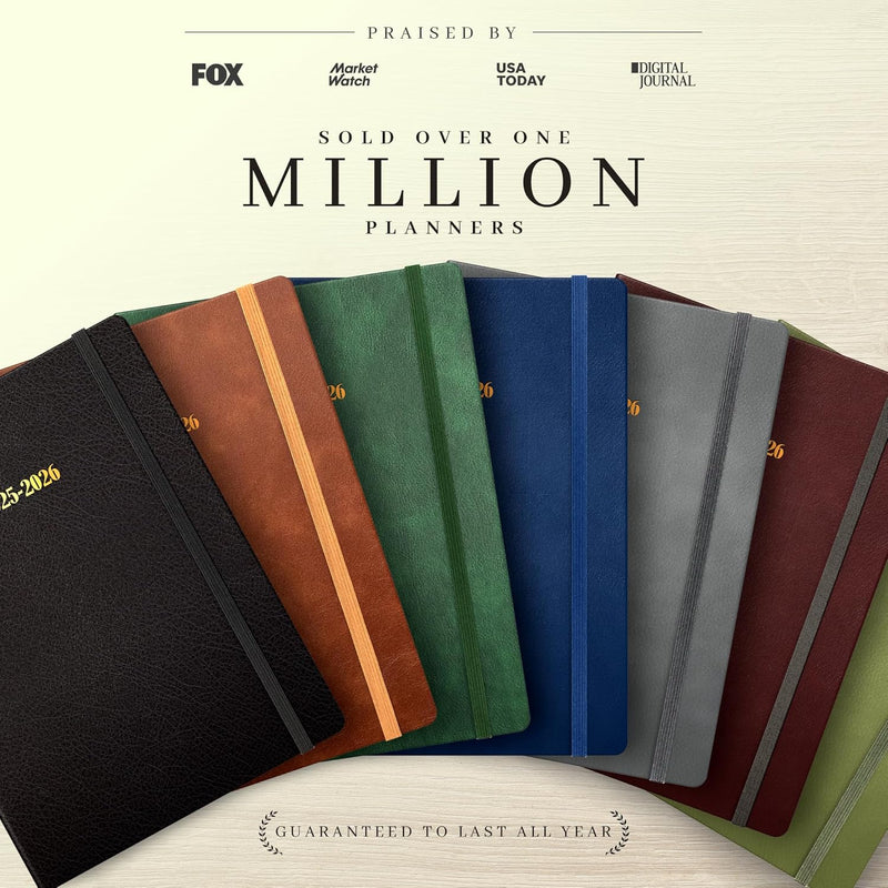 Leather Planner Jun 2025 - Jul 2026