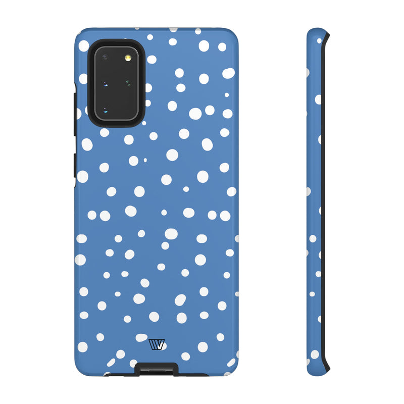 DUSTY BLUE DOTS | Tough Phone Case